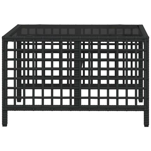 Set divano angolare da giardino a 3 pz con Cuscini in Polyrattan Nero - Foto 9