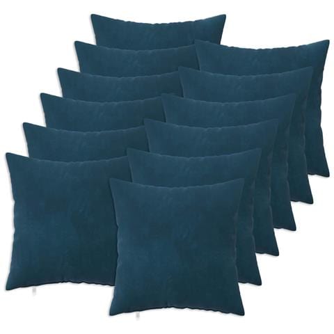 Cuscino con cuscino HEERLEN 12 pz Blu Velluto - Foto 1