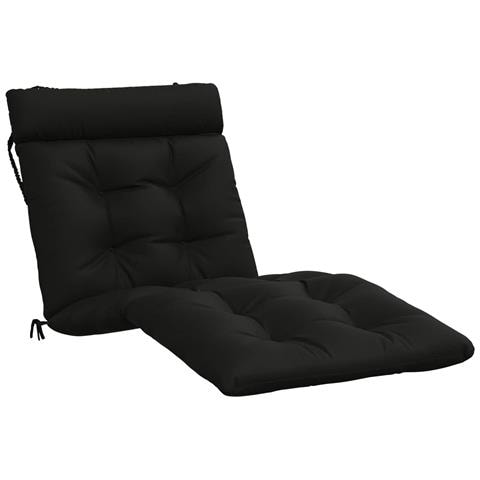 Cuscino per Lettino VIANEN 100% Poliestere Nero 200 x 90 x 8 cm - Foto 1