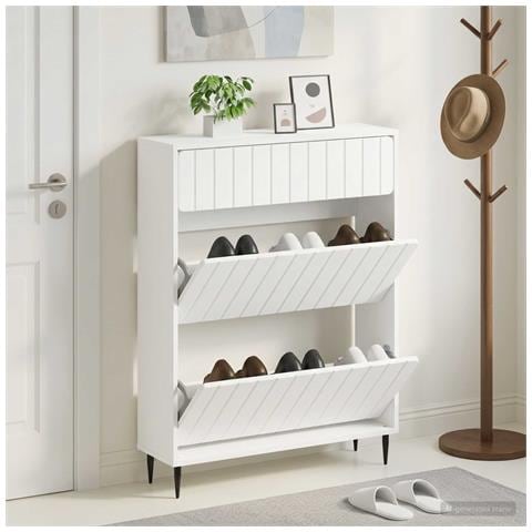 Mobile per scarpe ZWOLLE 78 x 24 x 103 cm Legno ingegnerizzato - Foto 2