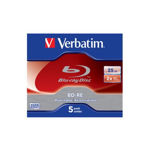 BD-RE Single Layer, 2x, 25GB, 5 pk Jewell Case - Foto 2