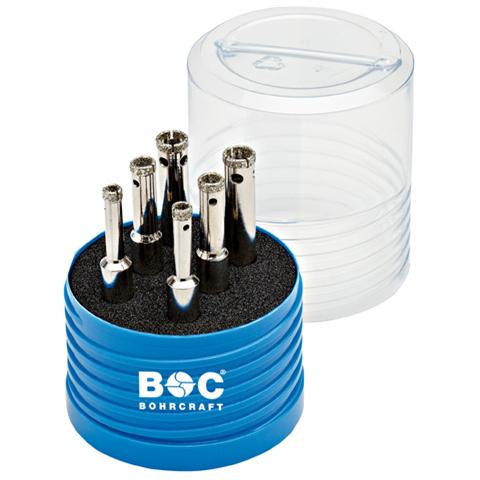 Assortimento Punte Per Piastrelle BASIC Con Attacco Cilindrico (9,5 Mm) - 6 Pezzi - Foto 1