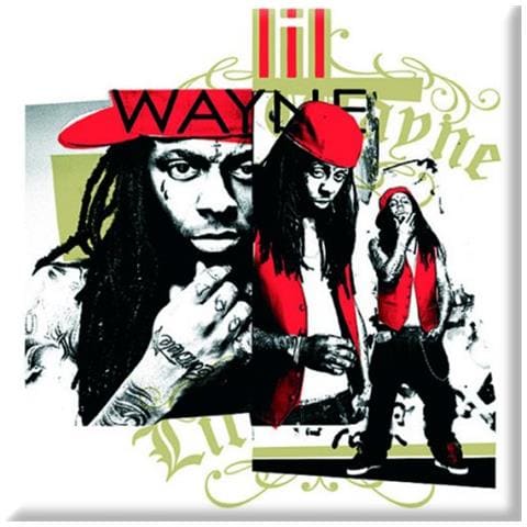 Lil Wayne - Red Cap Montage (magnete) - Foto 1