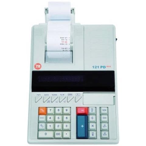 121 Pd Eco Calcolatrice Da Tavolo Scrivente Bianco Display (cifre) : 12 Rete Elettrica (l X A X P) 217 X 90 - Foto 1
