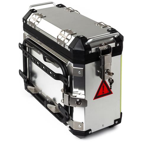 Valigia Laterale Destra Moto Alluminio 30l Argento - Foto 1