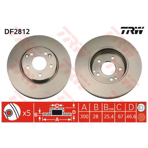 2 Dischi Freno Df2812 - Foto 2
