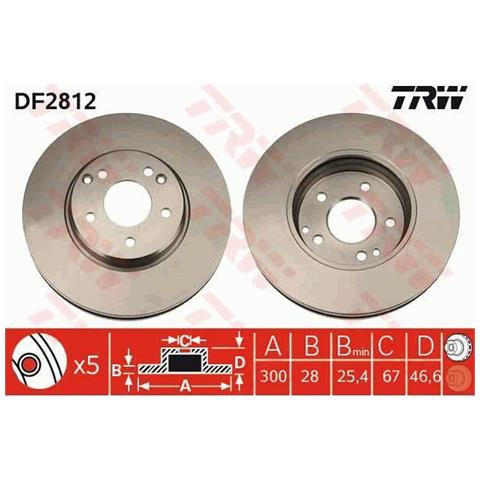 2 Dischi Freno Df2812 - Foto 1
