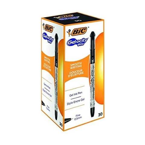 Cel1010266 Penna Gel Penna In Gel Con Cappuccio Nero 30 Pz - Foto 1