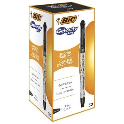 Cel1010266 Penna Gel Penna In Gel Con Cappuccio Nero 30 Pz - Foto 2