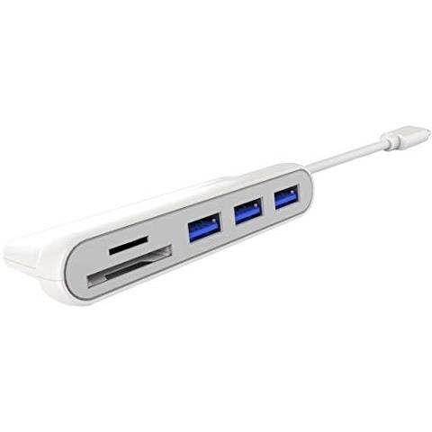 Premiumcord Usb Hubc 3 Porta Usb 3.0 + Lettore Di Schede Sdalloggiamento In Alluminio5 Gbpssuperspeed ? ? usb 3.1 Tipo Ccolore Biancolunghezza 20 Centimetri - Foto 1