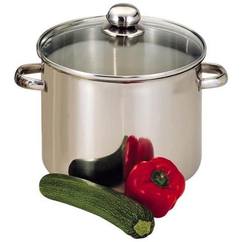 Catering In Acciaio Inox + Coperchio In Vetro - 30 Cm - Foto 1