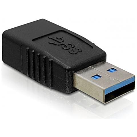 USB 3.0-A Adapter USB-A USB-A Nero cavo di interfaccia e adattatore - Foto 2