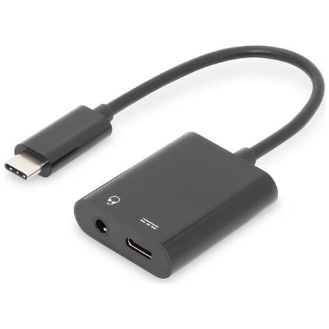 Adattatore / Convertitore AK-300400-002-S con Connessione USB Type-C Colore Nero - Foto 1