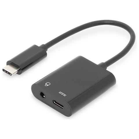 Adattatore / Convertitore AK-300400-002-S con Connessione USB Type-C Colore Nero - Foto 2