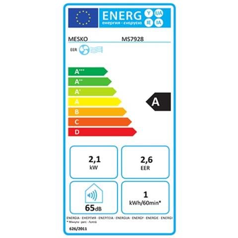 Condizionatore Portatile Ms 7928 7000 Btu / h Fino a 20 m² Classe A Colore Bianco - Foto 2