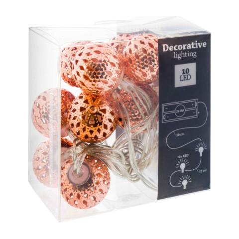 Luci Di Natale - 2,5m - Luce Calda - 10 Lampadine Led - 71311 - Foto 1