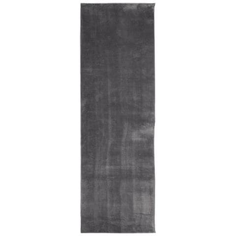 Tappeto A Pelo Corto Morbido E Lavabile Antracite 80x250 Cm - Foto 2