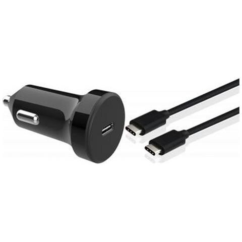 Caricatore Da Auto Usb C Cavo Usb C /usb C Power Delivery Da 18 W, Nero - Foto 1