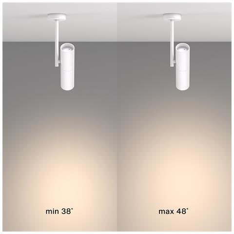 Lampadario A Sospensione Moderno Elti Alluminio Bianco 1 Luce Gu10 50w - Foto 4