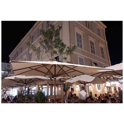 MAFFEI Sonnenschirm 'Kronos Ecru' – 300x200 Cm, Garten-Schirm Für Terrasse & Balkon