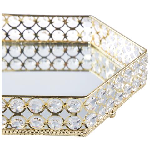 Vassoio Vatan Vetro Oro - Foto 2