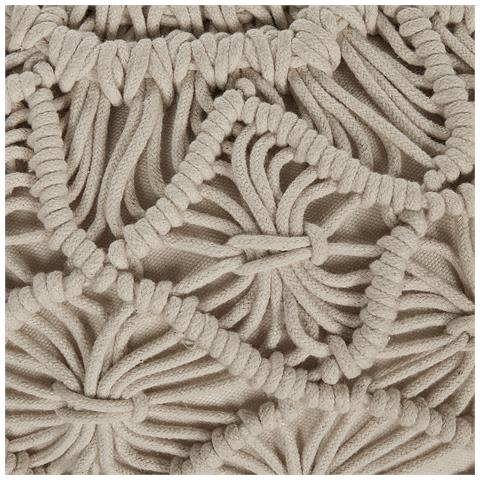 Pouf Macramè Berkane Cotone Beige - Foto 9