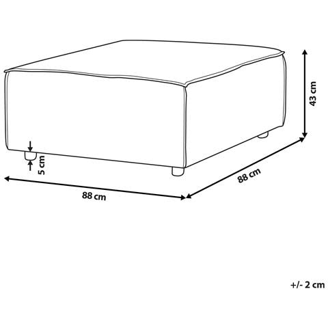 Ottomana Lino Beige Aprica - Foto 2