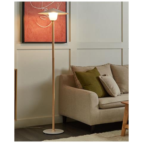 Lampada Da Pavimento Moppy Legno Di Quercia Bianco - Foto 8