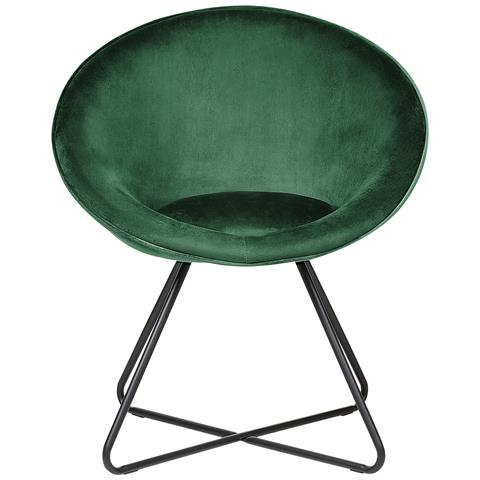Sedia Da Salotto Velluto Verde Floby Ii - Foto 8