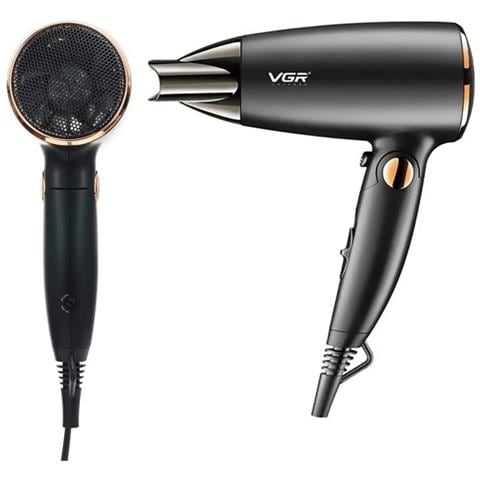 Trade Shop - Asciugacapelli Phon Professionale Pieghevole Portatile 1600 W 2 Velocità V-439 - Foto 1