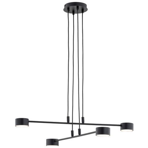 Lampada A Soffitto Halo - Bianco - Acciaio Verniciato A Polvere - 60x20x8 Cm - Foto 1