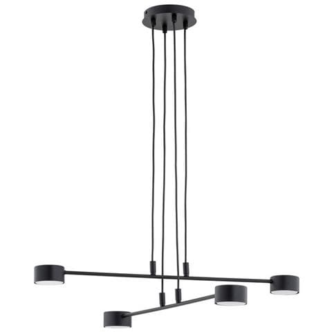 Lampada A Soffitto Halo - Bianco - Acciaio Verniciato A Polvere - 60x20x8 Cm - Foto 2