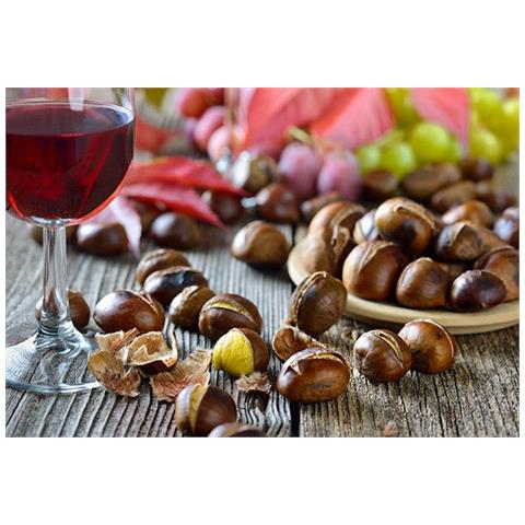 Caldarrostiere Cuoci Tosta Castagne Girevole Rotante In Ferro - Foto 3