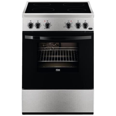 Cucina Elettrica FCV65091XA 4 Zone Elettriche Forno Elettrico Multifunzione Ventilato Dimensioni 60 x 60 cm Colore Nero / Acciaio Inossidabile - Foto 1