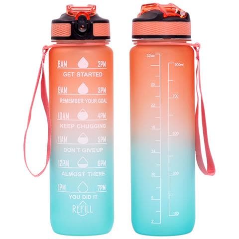 Borraccia Sportiva Da 1000 Ml Orange - Foto 1