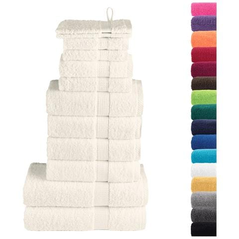 Set ASciugamani SOLUND 12 pz Crema 600 gsm - Foto 2