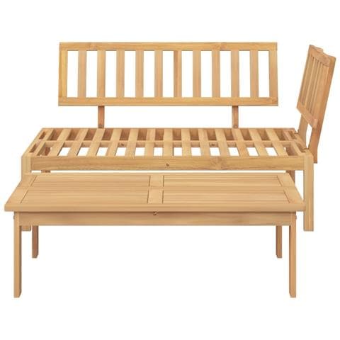 Set Divani Pallet Da Giardino 2pz In Legno Massello Di Acacia - Foto 3