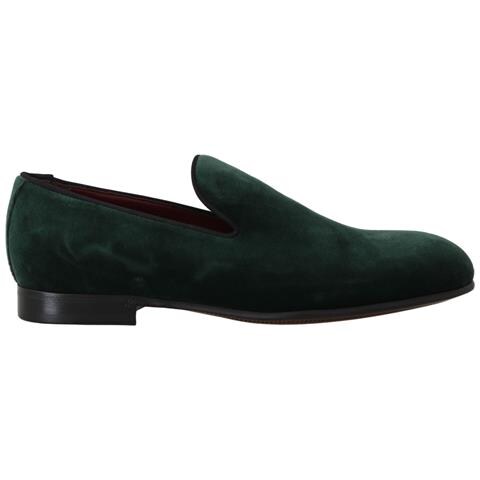 Mocassini Con Pantofola In Pelle Scamosciata Verde - Eu35/us4.5 - Foto 1