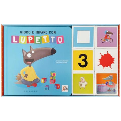 Orianne Lallemand - Gioco e imparo con Lupetto. Amico lupo. Ediz. a colori. Con 6 cubi - Foto 1