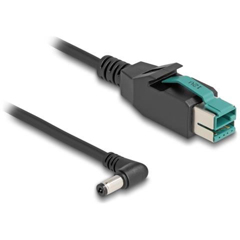 Cavo PoweredUSB maschio 12 V - DC 5,5 x 2,1 mm maschio ad angolo 1 m - Foto 1