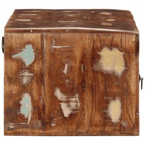 Mobile Tv A Parete 100x32x25 Cm In Legno Massello Di Recupero - Foto 3