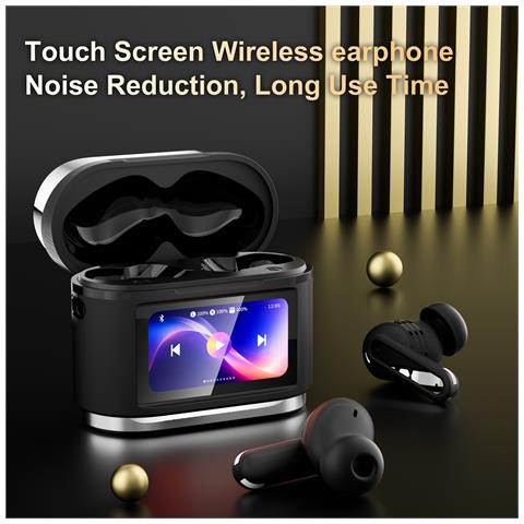 Cuffie Bluetooth Nere con Smart Touch e Cancellazione Rumore - Foto 2