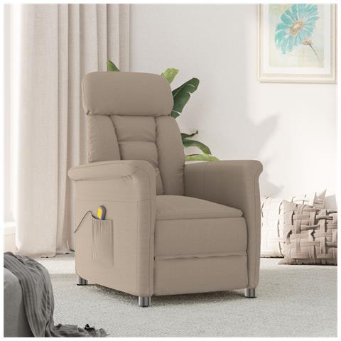 Sedia Massaggiante taupe in microfibra - Foto 2