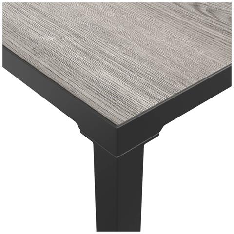 Set Salotto da Giardino 7 pz Nero e Grigio in Polyrattan - Foto 9