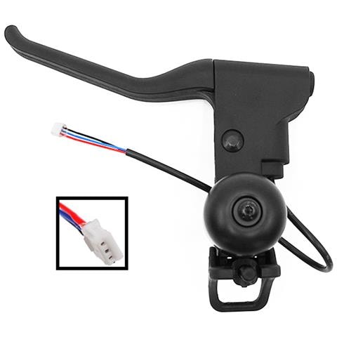 Manopola Freno Sinistra Con Campanello Ninebot F2 & Plus, Nero - Foto 1