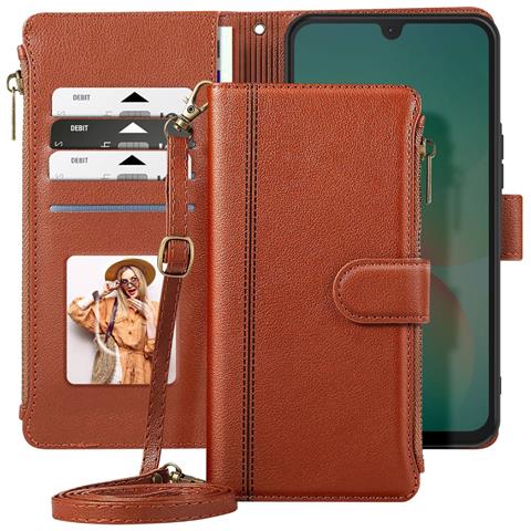 Custodia Portafoglio Per Galaxy A16 / A26 Con Cerniera E Tracollae Rimovibile - Foto 2