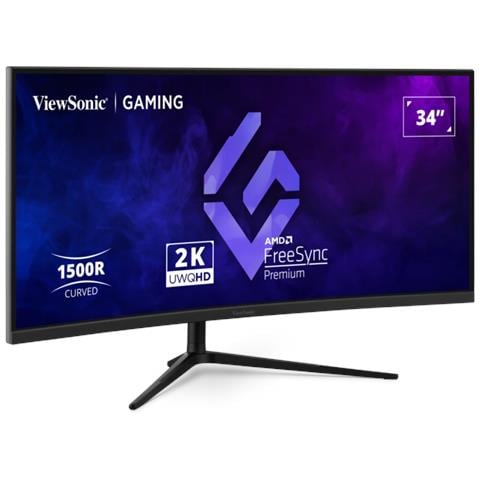 Monitor 34" LED VA Curvo VX3418C-2K 3440x1440 UltraWide Quad HD Tempo di Risposta 1 ms - Foto 1