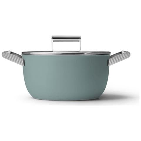 Casseruola Verde Smeraldo Opaco 24 Cm + Coperchio - Csf2412egm - Foto 1