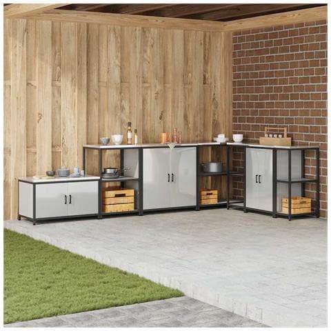 Mensola per il deposito in cucina Argento Acciaio zincato - Foto 2