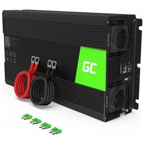 Green Cell INV21, Inverter per auto, Auto, 24 V, 6000 W, 230 V, DC-to-AC - Foto 1